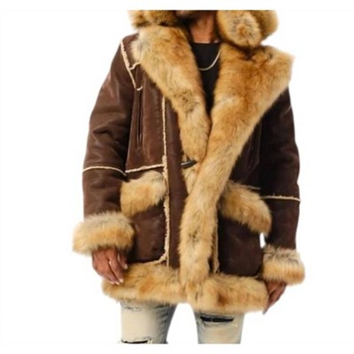 Men's Shearling Fur Coat Jacket - JORDAN CRAIG M