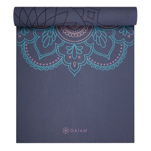 Gaiam Reversible Yoga Mat - (6mm) - 1 of 4