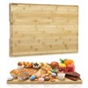 Large Bamboo Cutting Board with Deep Juicy Groove, 0.8'' Thick Cutting Board with Back Inner Handle - 2 of 4