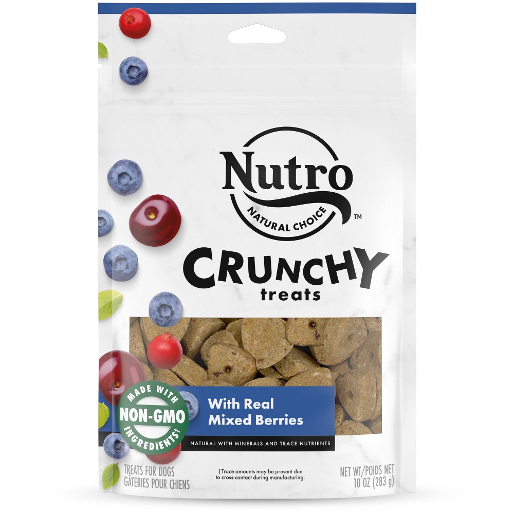 Photos - Dog Food Nutro Crunchy Mixed Cranberry and Blueberry Fruit Flavor Dog Treats - 10oz 