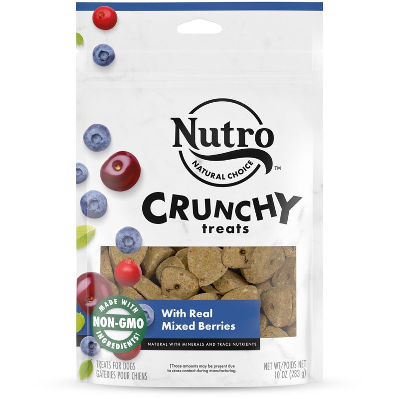 Nutro Crunchy Mixed Berry Fruit Dog Treats - 10oz, 1 of 17