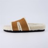CUSHIONAIRE Cuddle Fur Slippers for Women Faux Shearling Slide Sandal +Memory Foam, Wide Widths Available - 2 of 4