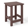 WestinTrends Malibu Kids Outdoor Patio Furniture HDPE Adirondack Square Side Table - 4 of 4
