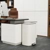 KWPZQEB 13 Gallon Trash Can with Lid Soft Close, Step Pedal, Stainless Steel Garbage Can with Removable Inner Bucket, Anti-Fingerprint Finish - 2 of 4
