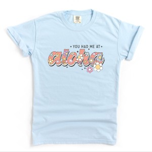 Simply Sage Market You Had Me At Aloha Garment Dyed Tee - 1 of 4