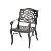 NicBex Set of 2 Outdoor Dining Chair,Patio Dining Chairs with Traditional Design,Aluminum Chairs Suitable for Patio,Garden,Bronze/Black - 4 of 4