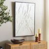 Glacial Grooves - 24" X 36" - White - Cloth/Polyester Canvas/MDF/Polstyrene - Framed Wall Art - WLA3026 - Safavieh - 2 of 4