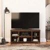 ChicFurnit TV Stands and Consoles Entertainment Center with Storage Cabinets and Open Shelf Media Console for Living Room, Brown, "*45.38"*15.75" - 2 of 4