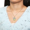 Disney Girls Lilo & Stitch Gold Plated Necklace with Stitch Pendant - Stitch Gifts Jewelry, 16 + 2'' - 2 of 4