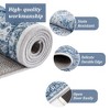 Area Rugs Traditional Vintage Floral Printed Rug Washable Non Slip Floor Carpet Soft Low Pile Rug for Living Room - 4 of 4
