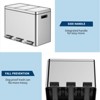 Step-on Trash Can, Stainless Steel Trash Can with Soft-Close Lid and Removable Inner Bucket, for Kitchen and Home Office - 4 of 4