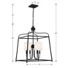 Crystorama Lighting Sylvan 4 - Light Chandelier in  Black Forged - 2 of 4
