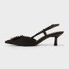 Women's Annette Satin Slingback Heels with Memory Foam Insole - A New Day™ - image 2 of 3