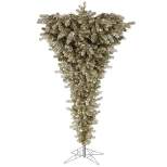 Vickerman Champagne Upside Down Artificial Christmas Tree