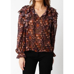 Women's Adalyn Top - OLIVACEOUS - 1 of 4