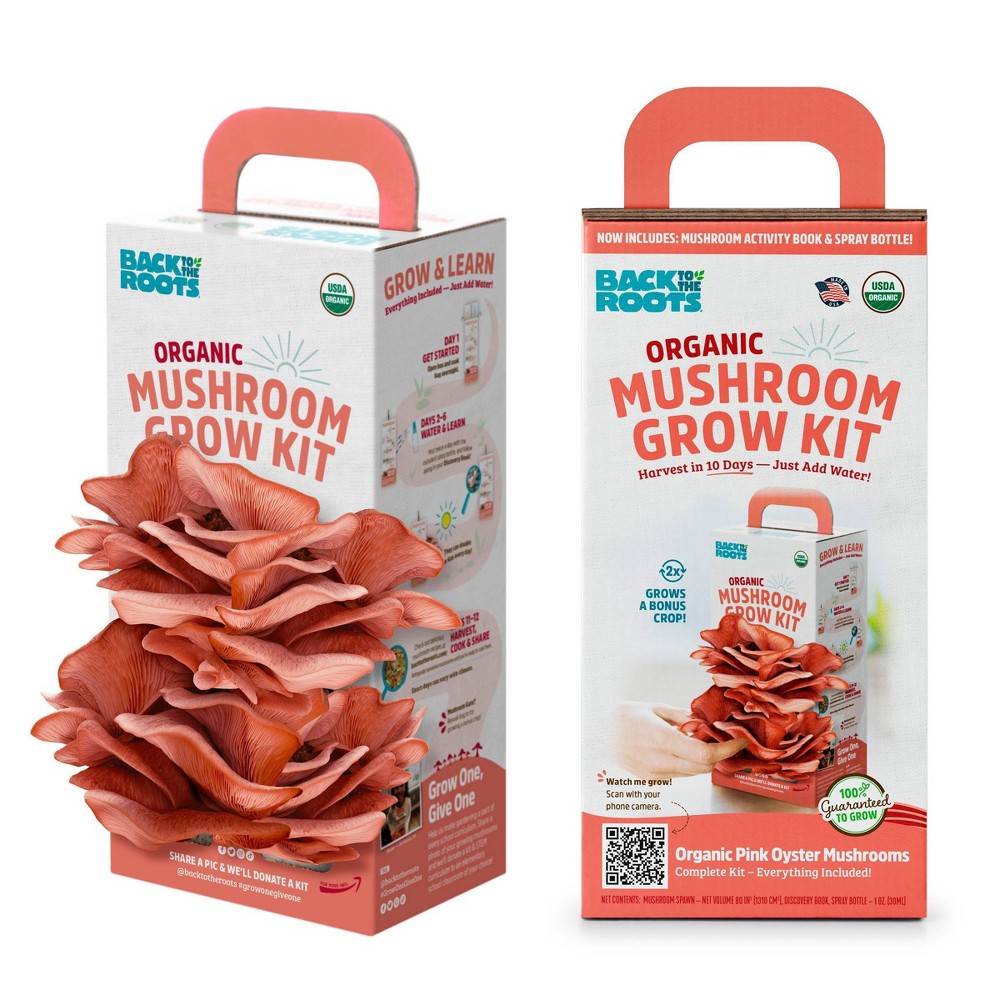 Back to the Roots Organic Mushroom Grow Kit - Pink Oyster