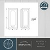 VAXCEL Pullman 1 Light Black Modern Industrial Outdoor Wall Sconce Clear Glass - 2 of 4