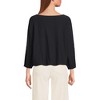 Lands' End Women's Lightweight Jersey 3/4 Sleeve Dolman Blouson Top - 2 of 3