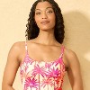 Women's Palm Print High Leg Cheeky One Piece Swimsuit - Shade & Shore™ Multi - 3 of 4