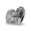 Black Bow Jewelry Sterling Silver Yorkshire Terrier, Dog Bead Charm - 2 of 4