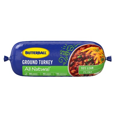 Butterball All Natural Fresh 93/7 Ground Turkey Roll - 16oz