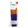 KINGART Brush Set Gold Nylon Art & Craft 10 pc - 3 of 4