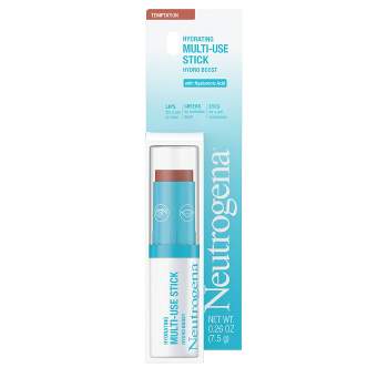 Neutrogena Hydro Boost Hydrating Multi-Use Makeup Stick with Hyaluronic Acid for Lips, Cheeks & Eyes - Temptation - 0.26oz