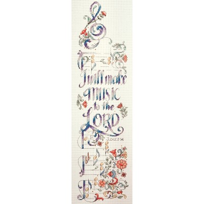 Design Works Counted Cross Stitch Kit 5"x20"-Make Music (14 Count)