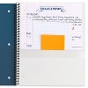 Five Star 220 Sheets 5 Subject Wide Ruled Customizable Notebook Feature Rich Teal: Spiral, 3 Hole Punched, Pockets - 3 of 4