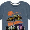 Boys' Hot Wheels Halloween Short Sleeve Graphic T-Shirt - Heather Blue - 2T - 2 of 4