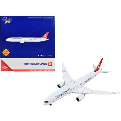 Boeing 787 9 Commercial Aircraft with Flaps Down Turkish Airlines