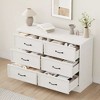 6 Drawer Dresser,47" Wide 6 Chest of Drawers Storage with Sturdy Foundation - 4 of 4