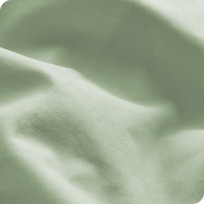 Willow Organic Cotton Percale King Sheet Set in Crisp Green