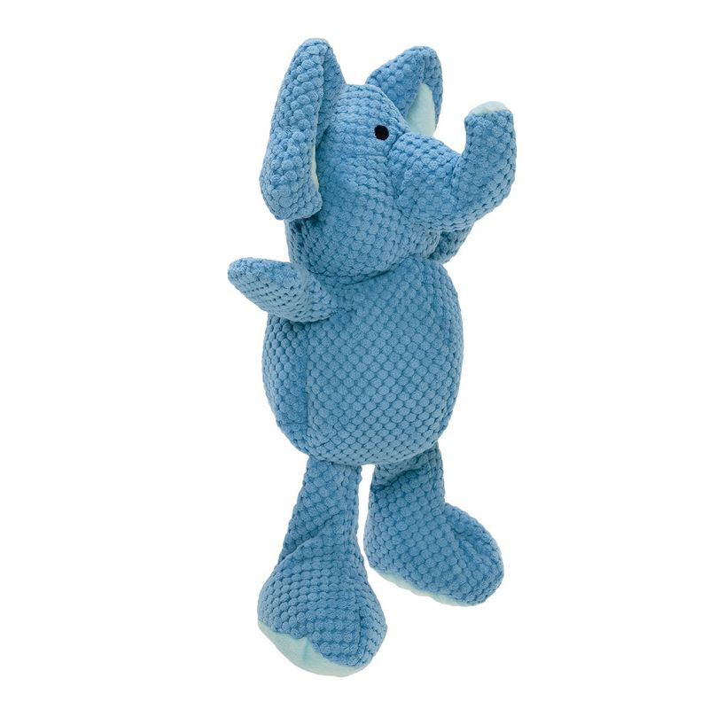 goDog Checkers Elephant Squeaky Plush Dog Toy with Chew Guard Technology, 3 of 7