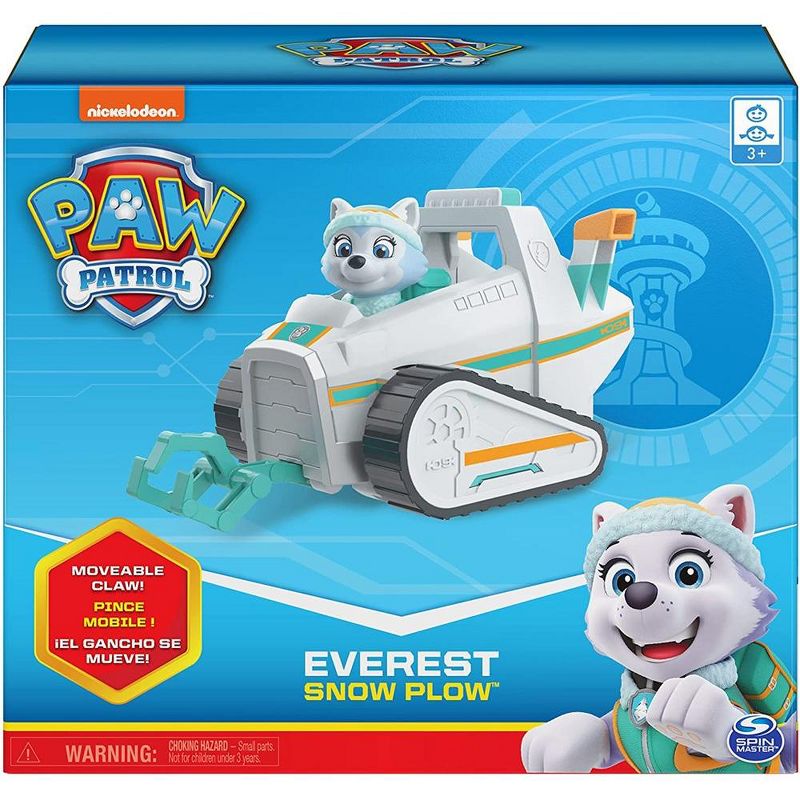 Paw Patrol, Everest’s Snow Plow Vehicle with Collectible Figure, 1 of 5