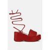 Swifties Rhinestone Embellished Lace-Up Sandals Women - 2 of 4