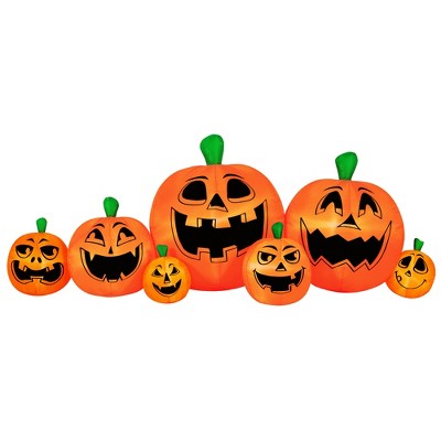 Occasions AIRFLOWZ  INFLATABLE PUMPKIN PATCH 8 FT, 3 ft Tall, Orange