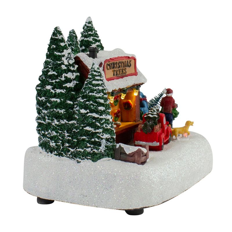 Northlight 8" LED Lighted and Musical Christmas Tree Shop Village Display Piece, 5 of 8