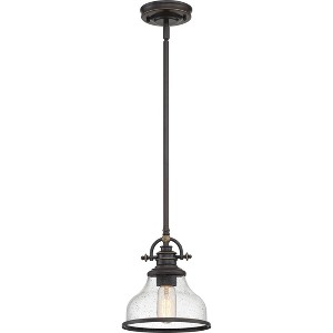 Grant 1-Light Palladian Bronze Mini Pendant Light - 1 of 4