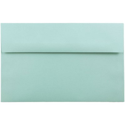 JAM Paper A10 Invitation Envelopes 6 x 9.5 Aqua Blue 1523993I