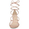 Allegra K Women's Back to College Strappy Straps Lace Up Chunky Heel Sandals - 2 of 4