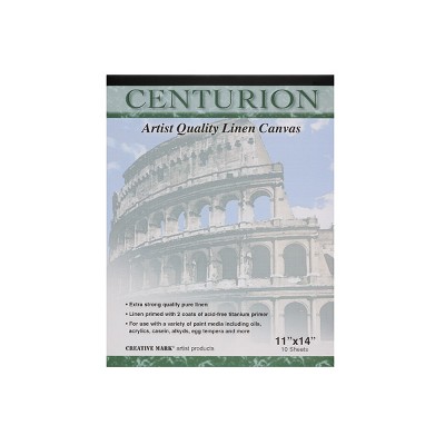 Centurion Universal Acrylic Primed Linen Panels -4x4Canvases for Painting  - 3 pack of Canvases for Oils, Acrylics, Water-Mixable Oils, and More