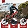 YONWAY 24 inch Mountain Bike With 6-speed Adjustable Seat, Fork High Carbon Steel Frame Bicycle,With Dual Disc Brake,Teenager Bicycle,For Boys Girls - 4 of 4