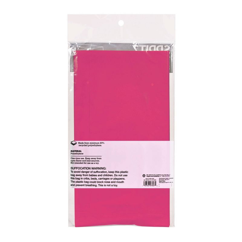 Hot Pink Rectangular Table Cover - Spritz&#8482;, 5 of 7