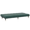 vidaXL Dark Green 2 Seater Convertible Sofa Bed with Footstool Soft Velvet Modern Design Sleeper Day Couch Two - 4 of 4