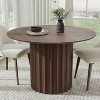 Dovelina Mid-Century Wood Round Dining Table Kitchen Table Dining Room Table for 4 People - 46", Black - 2 of 4