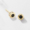 Ross-Simons Bezel-Set Black Onyx Stud Earrings in 10kt Yellow Gold - 3 of 4