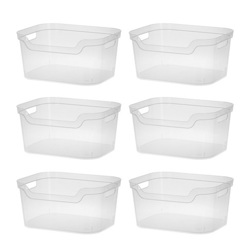 OWill 7-Pack Plastic Storage Bins and Baskets for Efficient Home Classroom Organization - Small Containers in Multiple Colors for Kitchen, Cupboard