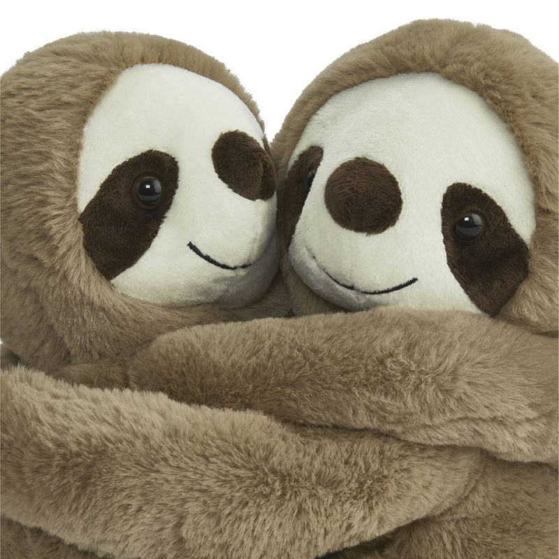 FAO Schwarz 9&#34; Hugging Sloths 2pc Toy Plush, 6 of 9