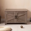 LunaLulinlk Furniture with hidden cat litter box with barn door - 4 of 4
